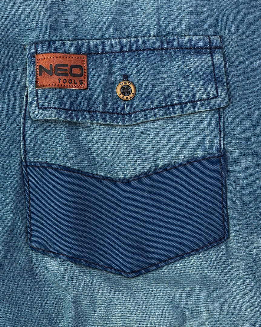 Koszula robocza DENIM, rozmiar M - obrazek 8