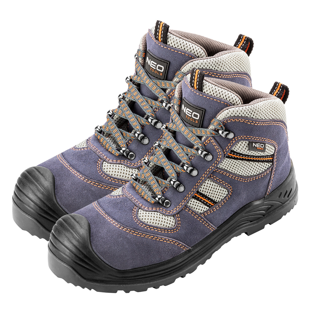 Safety boots, suede leather, size 47, CE