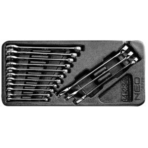 Combination wrenches 6-19 mm, set 14 pcs