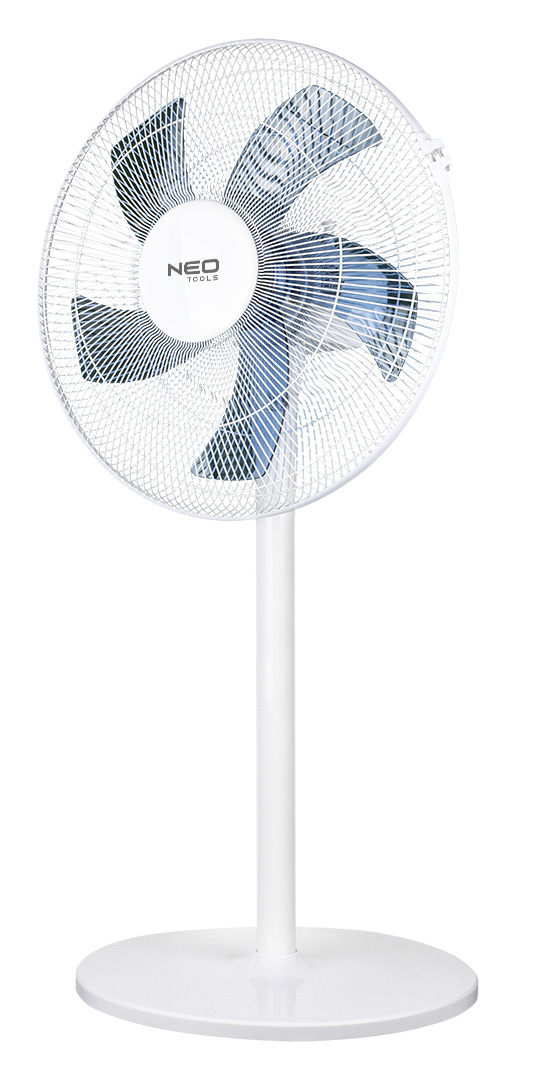 Wentylator podłogowy 50W, śr. 40 cm, 3 prędkości, oscylacja, biały - obrazek 3