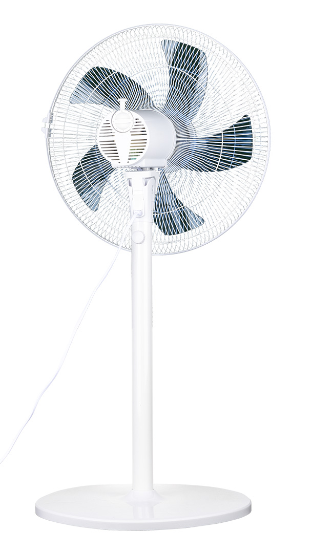 Wentylator podłogowy 50W, śr. 40 cm, 3 prędkości, oscylacja, biały - obrazek 4