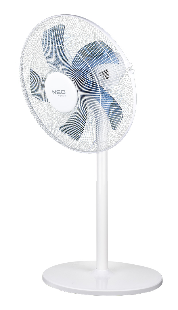Wentylator podłogowy 50W, śr. 40 cm, 3 prędkości, oscylacja, biały - obrazek 5