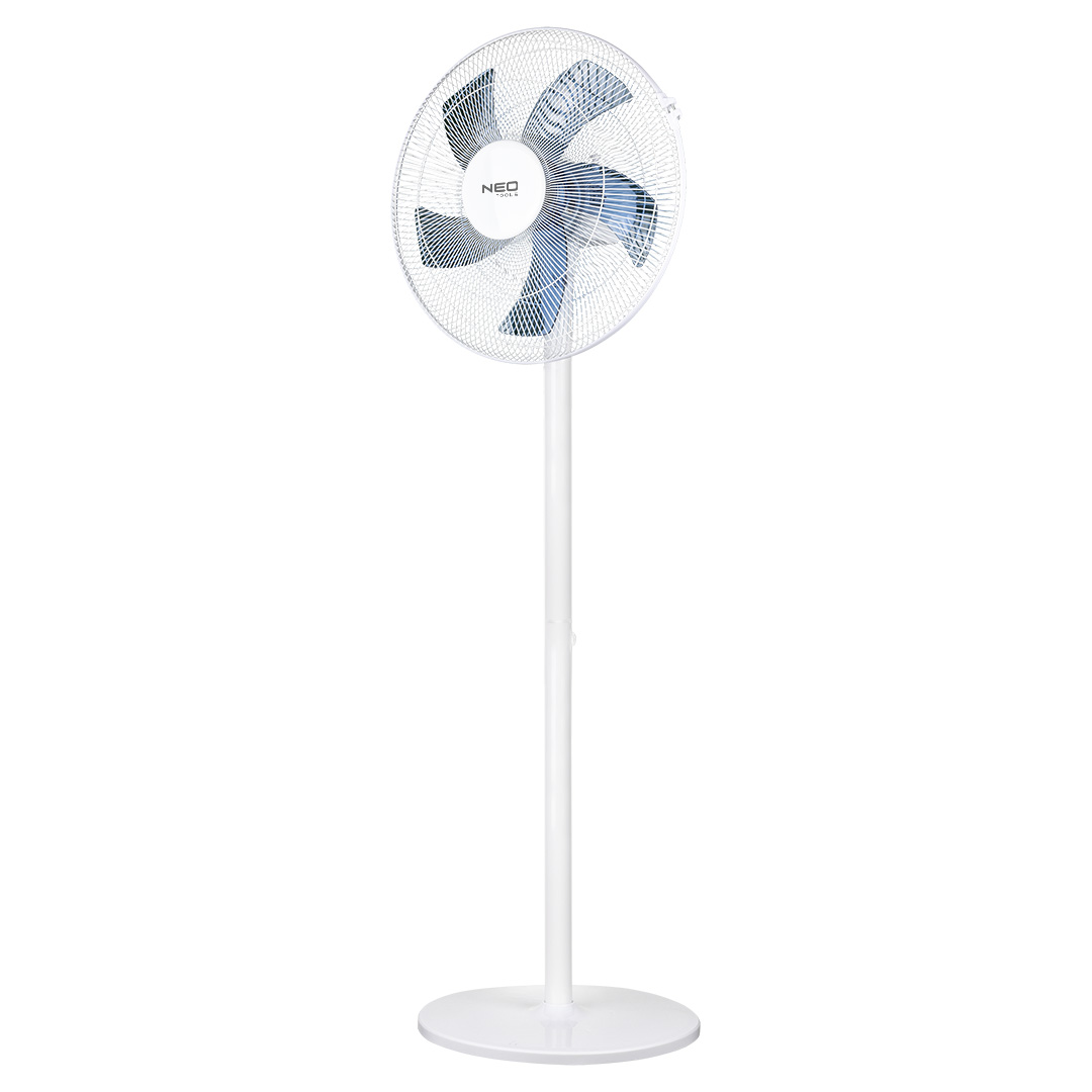 Wentylator podłogowy 50W, śr. 40 cm, 3 prędkości, oscylacja, biały