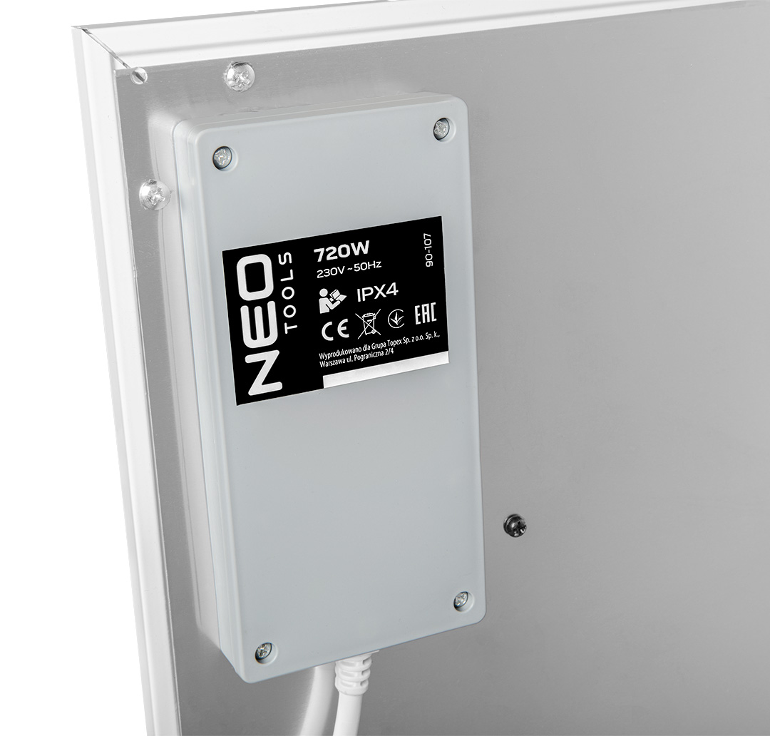 Panel grzewczy na podczerwień 720W, Wi-Fi - obrazek 4
