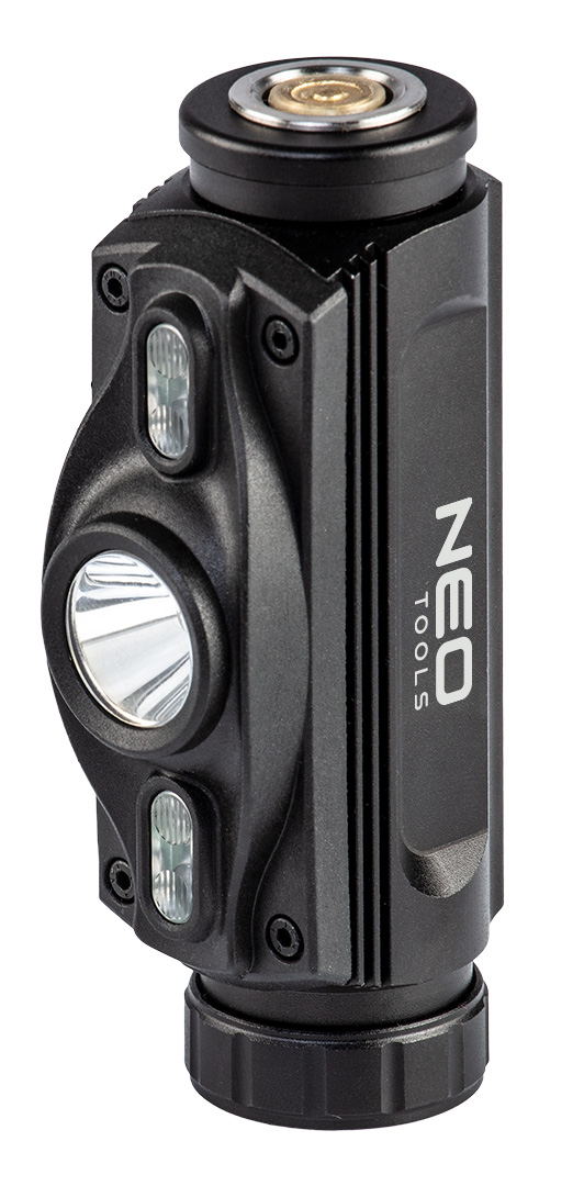 Latarka czołowa akumulatorowa USB 1000 lm czerwony/niebieski CREE LED + LED - obrazek 2