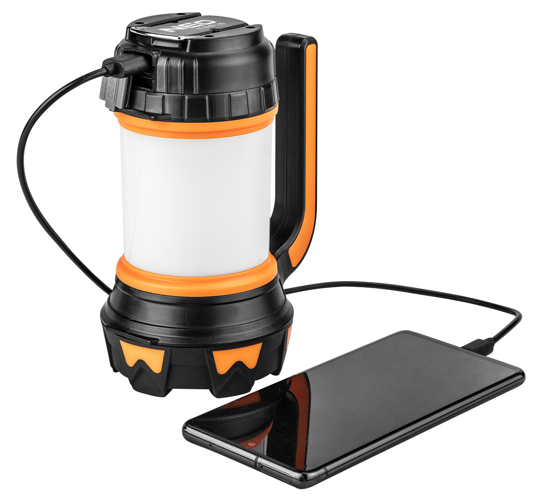 Lampa biwakowa akumulatorowa 800 lm powerbank 3 w 1 CREE T6 + SMD LED - obrazek 6