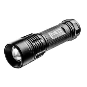Aluminium Flashlight, 200 lm, zoom, IPX7, 3 x AAA