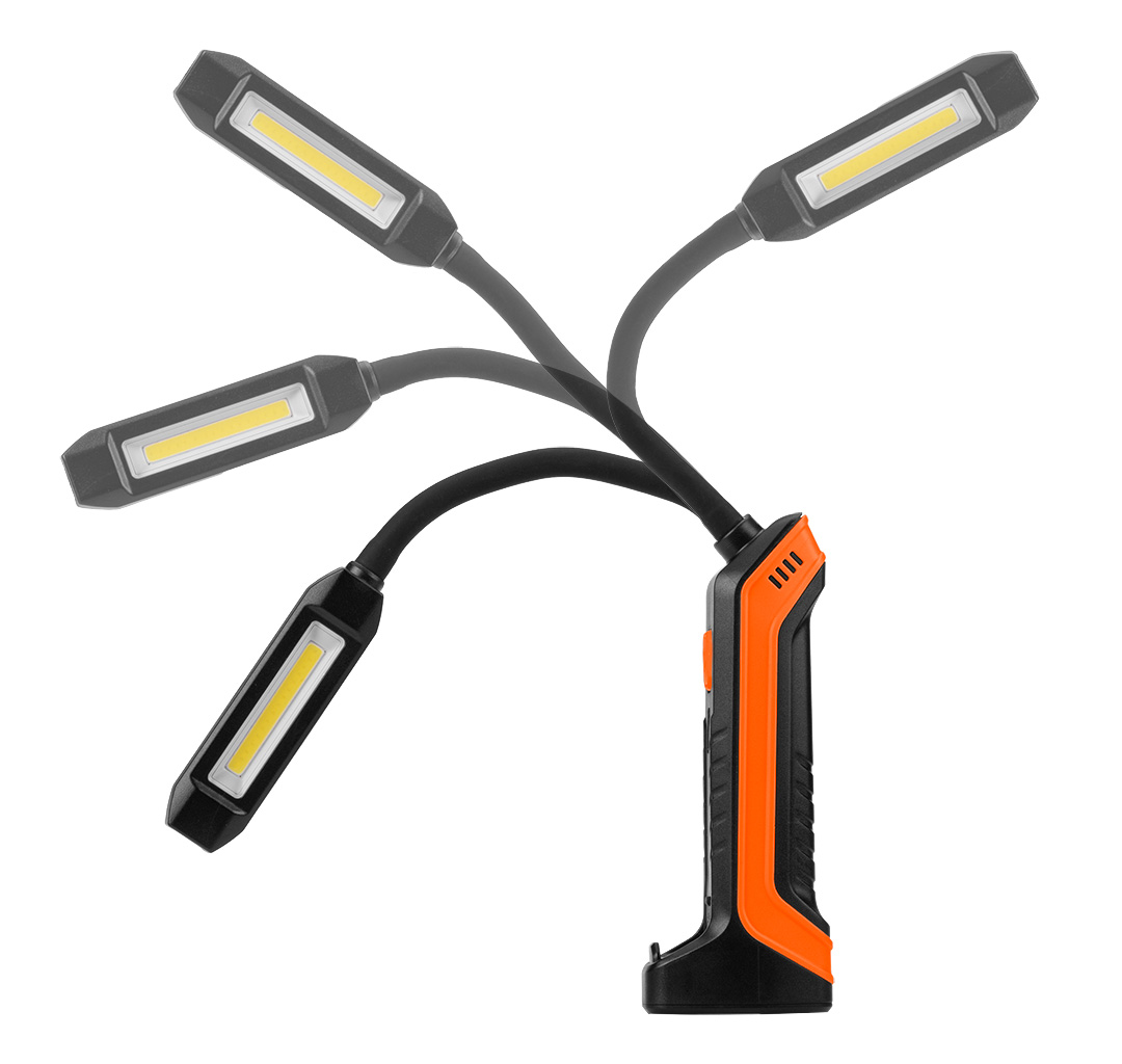 Lampa warsztatowa akumulatorowa 400 lm COB + latarka - obrazek 3
