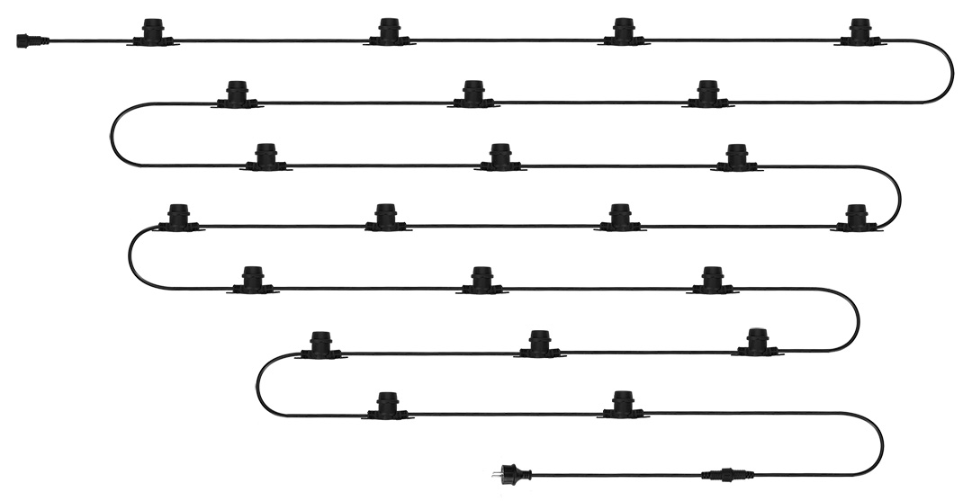 Girlanda 20m + 22 żarówki filament - obrazek 2