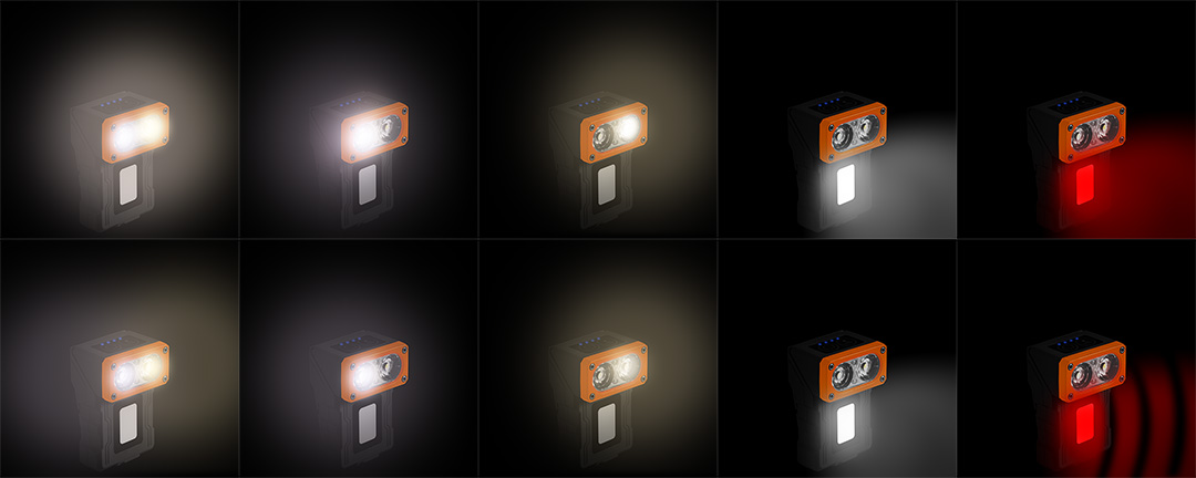 Lampa czołowa akumulatorowa 500 lm z bazą - obrazek 15