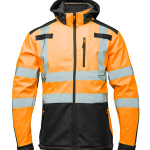 BRIXTON FLASH SOFTSHELL WSTAWKA GRANAT BF005 Z PASAMI ODBLASK. POMARAŃCZ KAT 2 klasa2