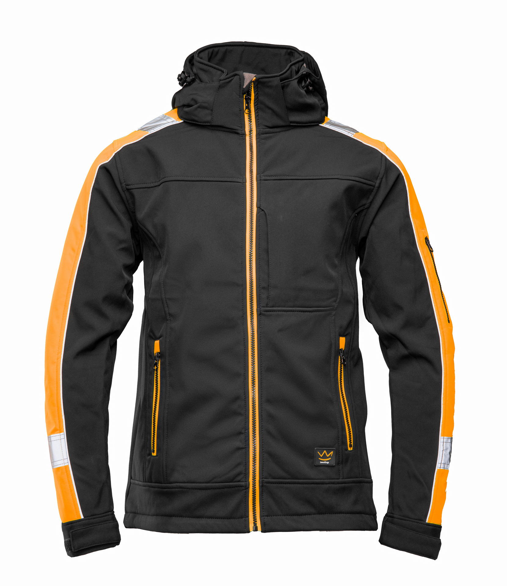 SEVEN_KINGS RIVAL SOFTSHELL RIVAL CZARNY/ŻÓŁĆ - obrazek 2
